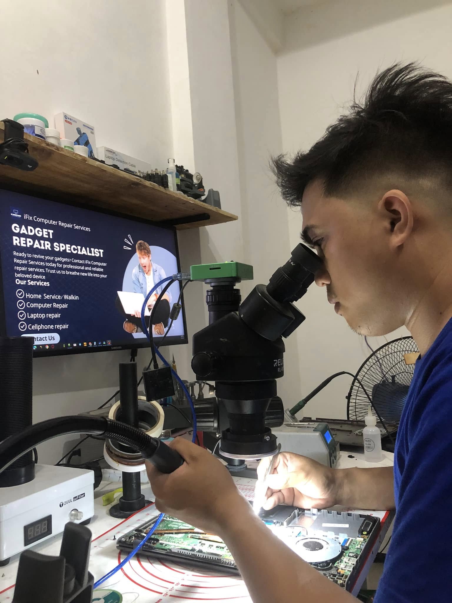 Computer repair for slow laptop and system cleanup